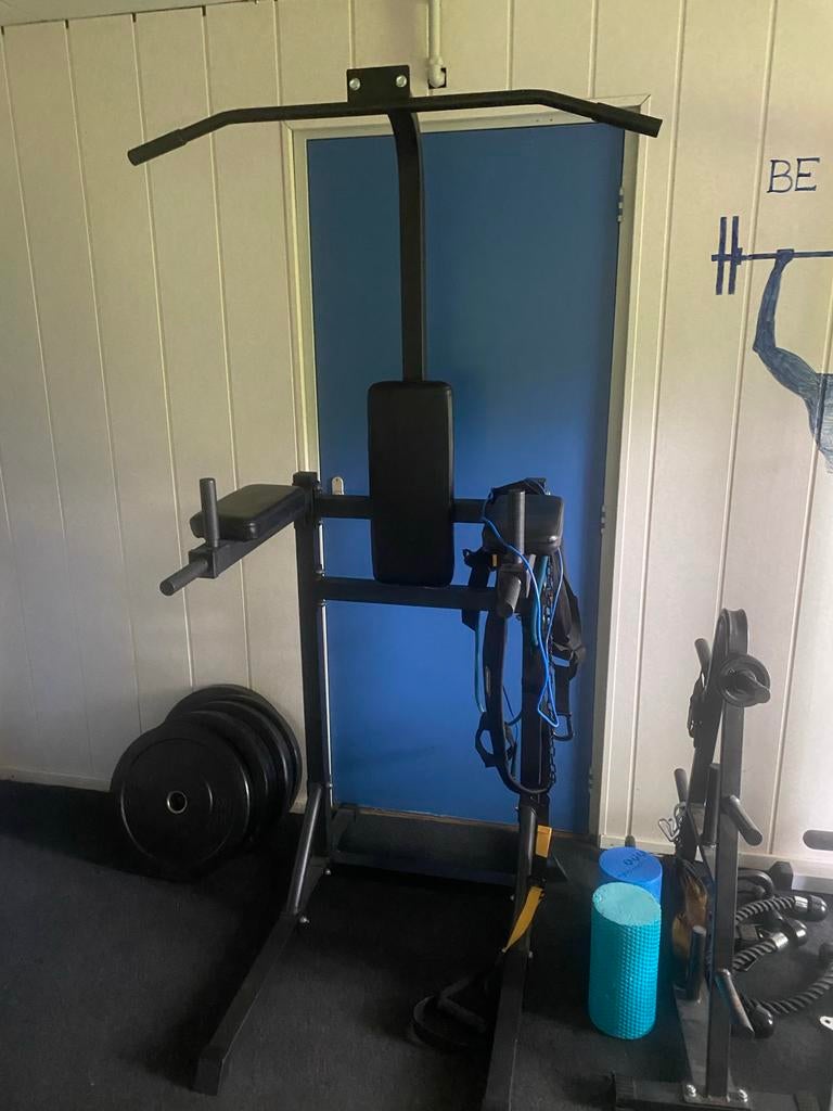 Krachtstation / Power Tower voor thuisgym, Sport en Fitness, Ophalen, Gebruikt, Overige typen