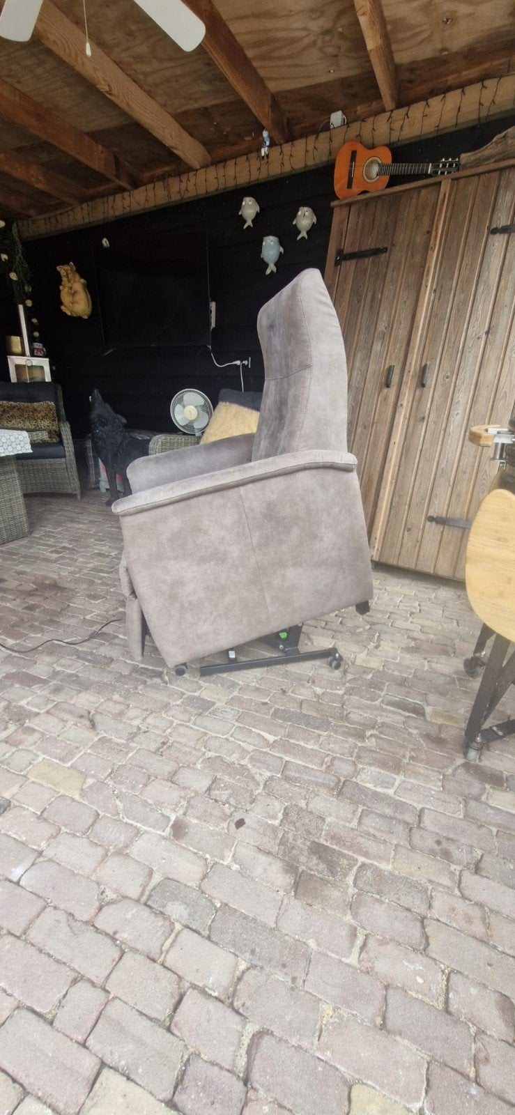 sta op stoel luxe electrisch zeer netjes, Ophalen, Zo goed als nieuw, Bruin, Eén