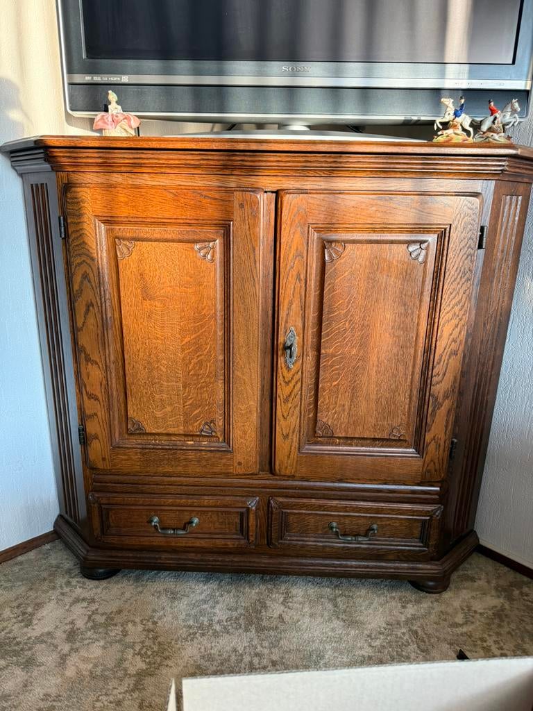Vintage Eiken Kast TV-Meubel, Ophalen