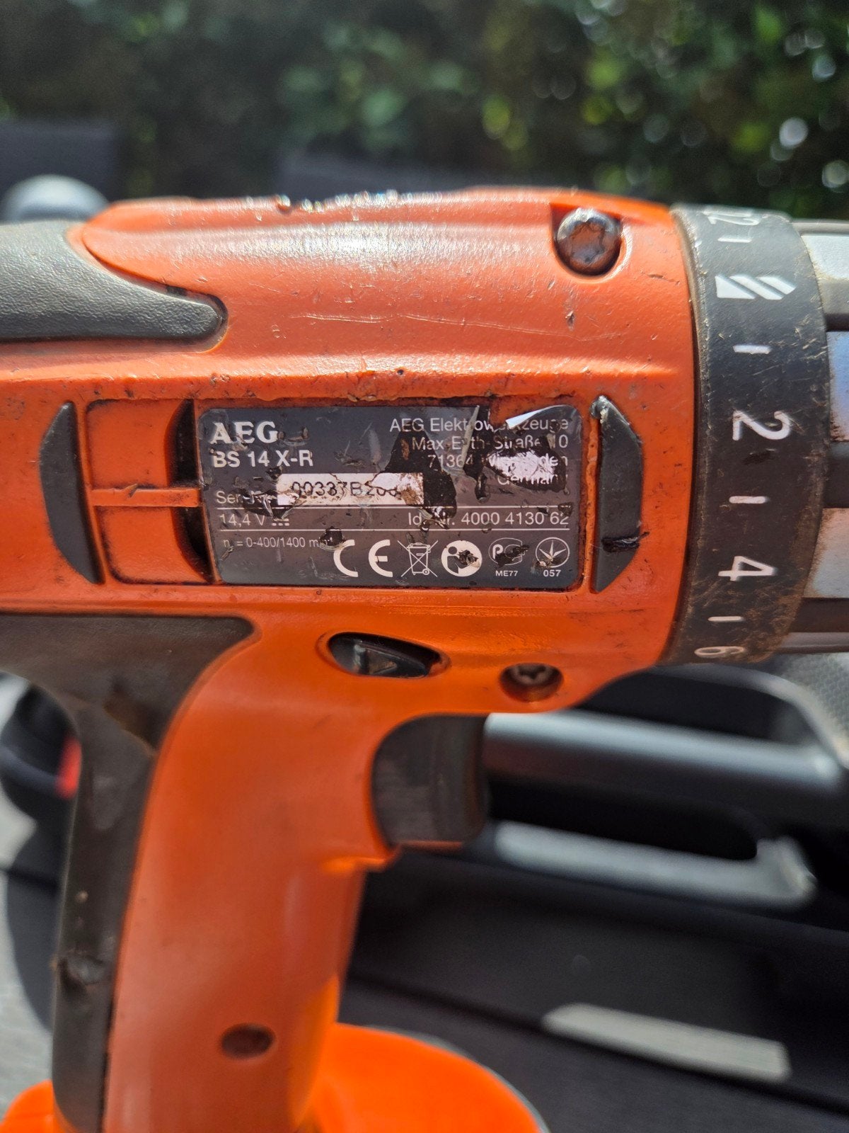 AEG BS 14 X-R Boor- en Schroefmachine met Accu en Lader, Ophalen, Gebruikt, Variabele snelheid, Boor- en Schroefmachine