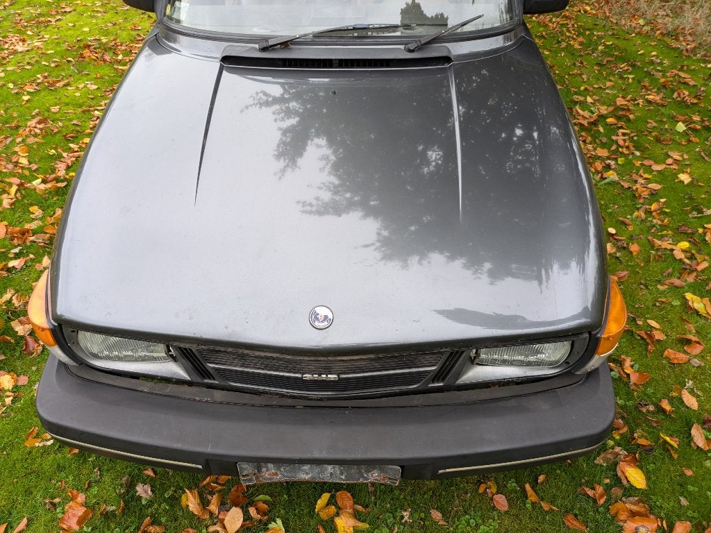 Motorkap Saab 90 / 99 Odoardo grijs 204B & ander plaatwerk, Gebruikt, Voor, Ophalen of Verzenden, Saab