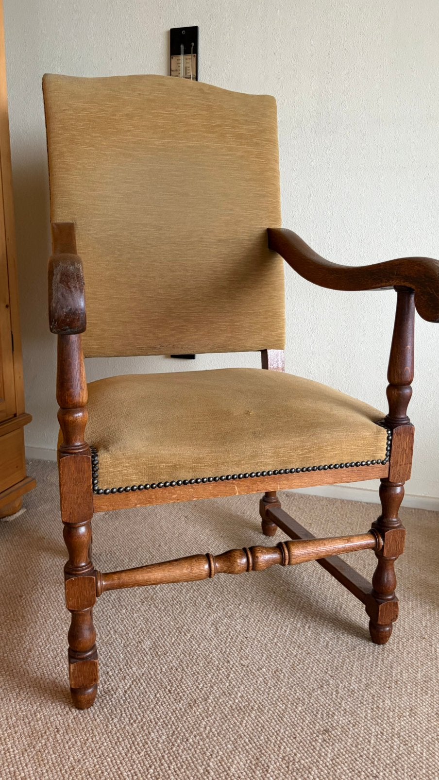 Lodewijk XIII-stijl /neostijl stoel fauteuil, Ophalen