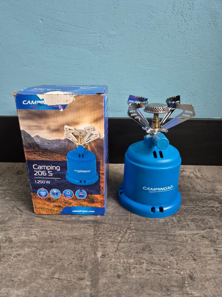 Compact kooktoestel Campingaz 206 S 1250W incl gasfles, Ophalen of Verzenden, Zo goed als nieuw