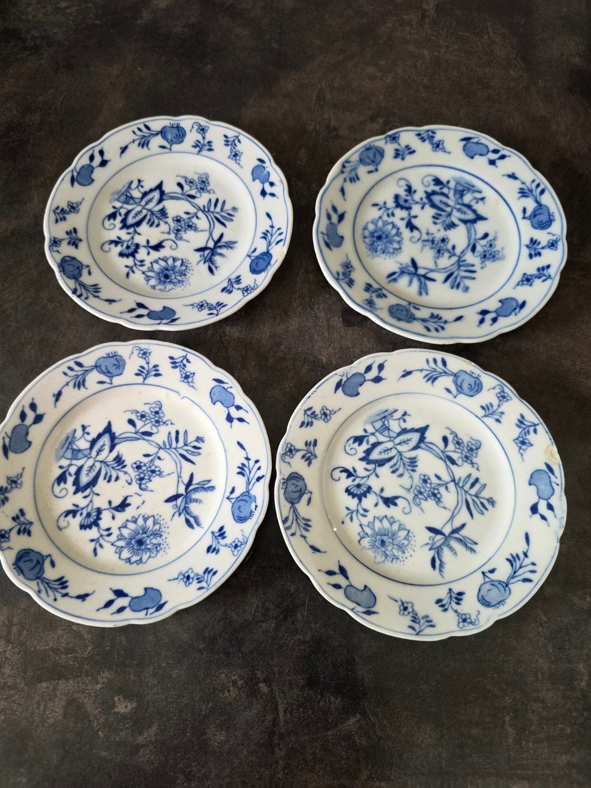 Vintage Petrus Regout & Co bordjes 4x, Ophalen of Verzenden
