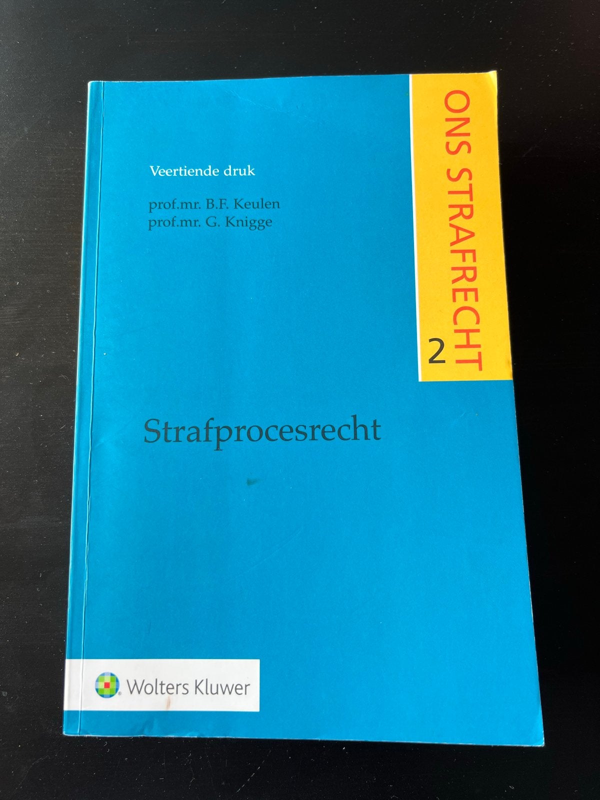 Ons Strafrecht 2: Strafprocesrecht (14e druk), Ophalen of Verzenden, Gamma, Gelezen, WO