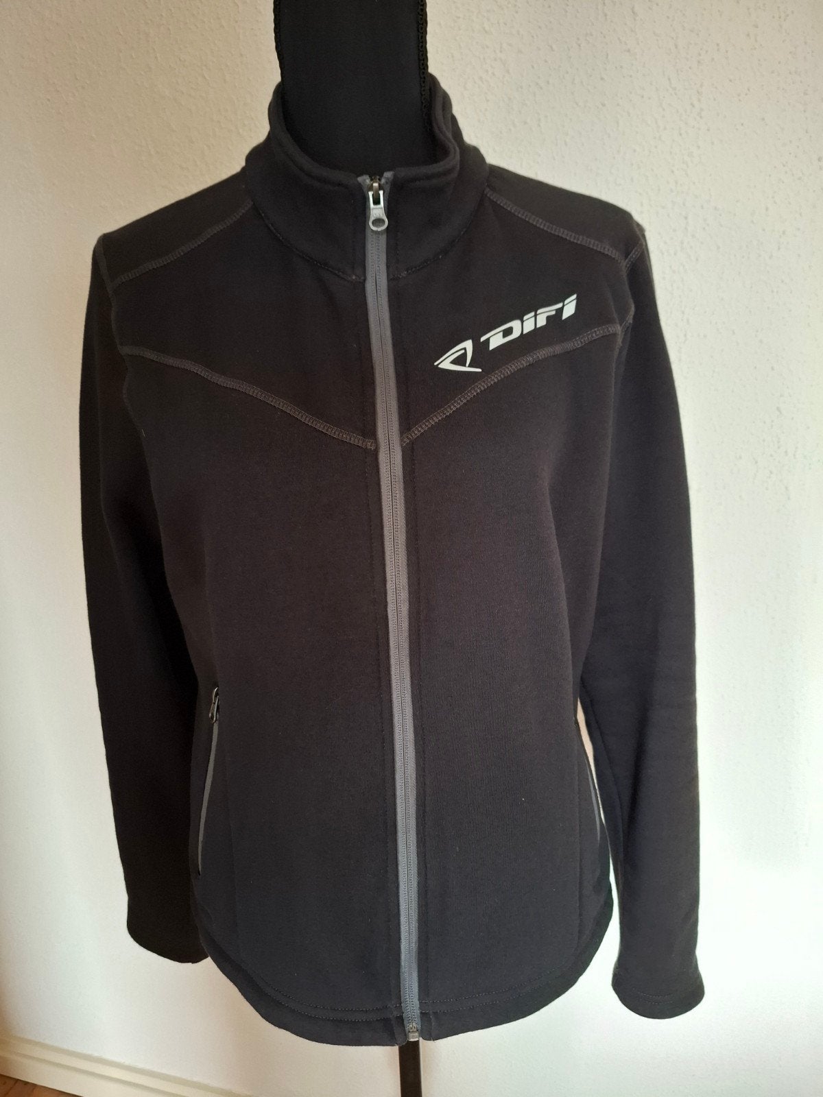 DIFI winddicht vest jas. Zwart. Als nieuw. Maat L, Ophalen of Verzenden, Tweedehands, Jas | textiel, DIFI