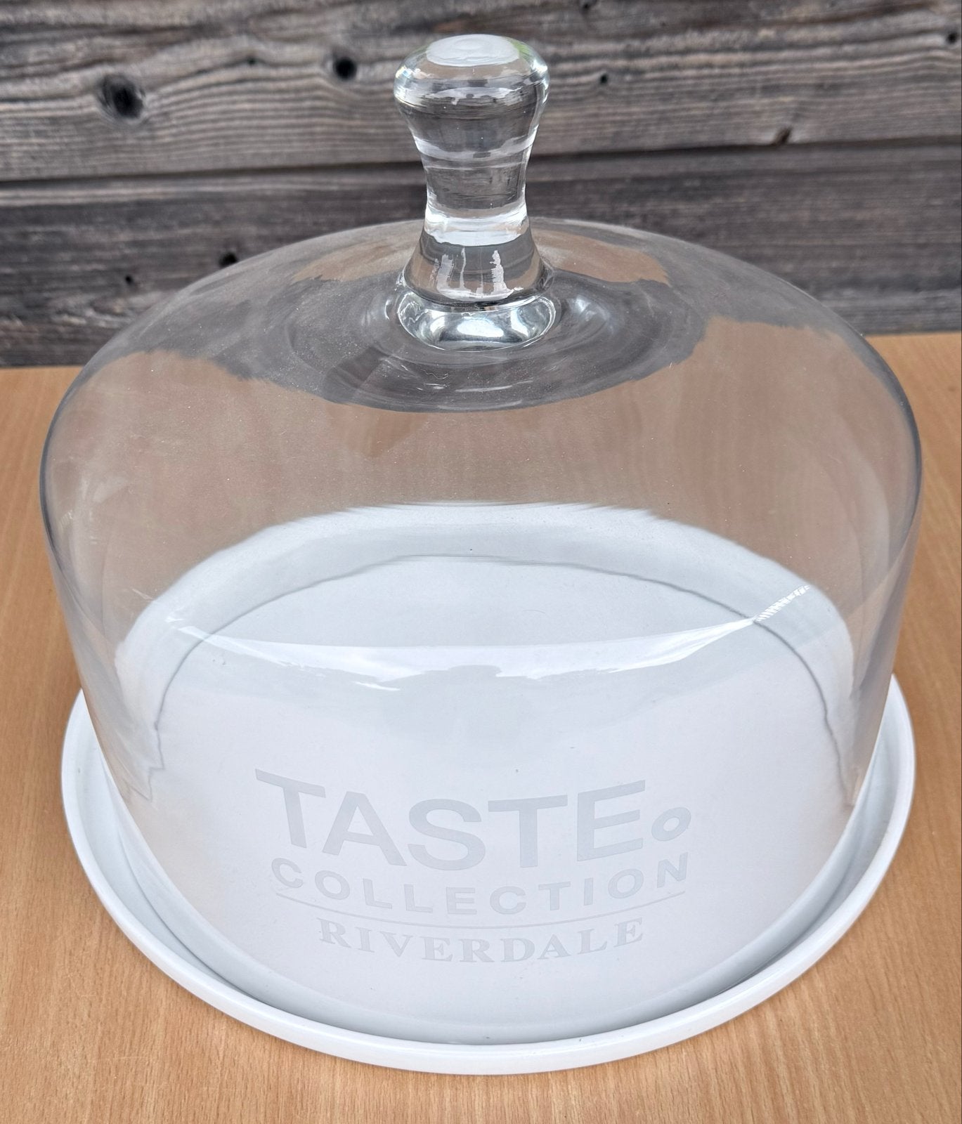 Riverdale Taste Collection Glazen Stolp met Plateau, Ophalen of Verzenden, Zo goed als nieuw, Modern, Wit