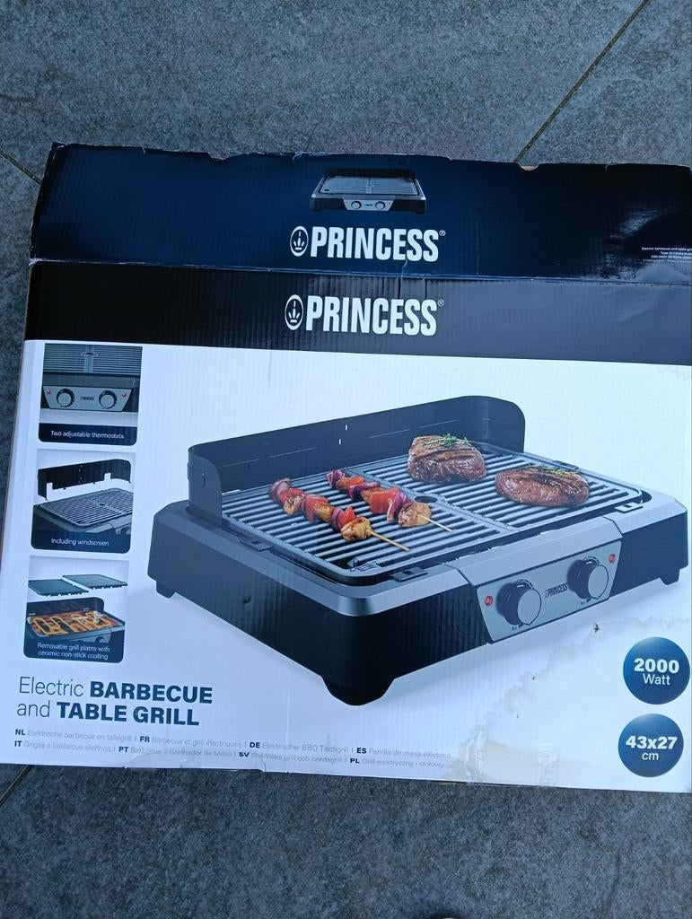 Electrische barbecue/grill, Ophalen of Verzenden, Zo goed als nieuw