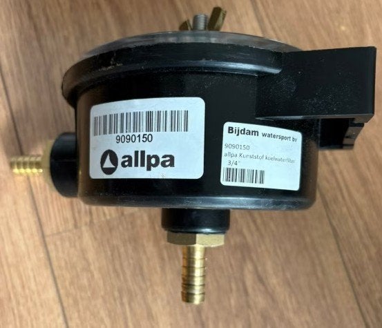Allpa koelwaterfilter met doorzichtig deksel 150L/min, Ophalen of Verzenden, Zo goed als nieuw, Motor en Techniek, Zeilboot of Motorboot