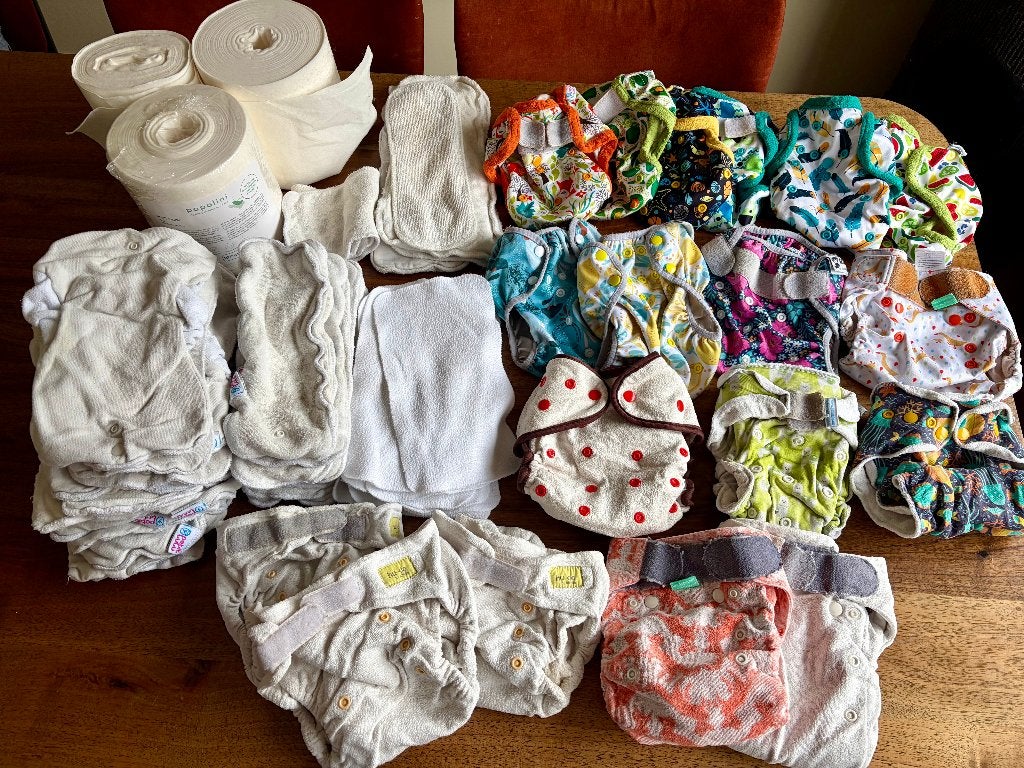 Zeer compleet pakket wasbare luiers (alleen goede merken), Ophalen of Verzenden, Gebruikt, One size
