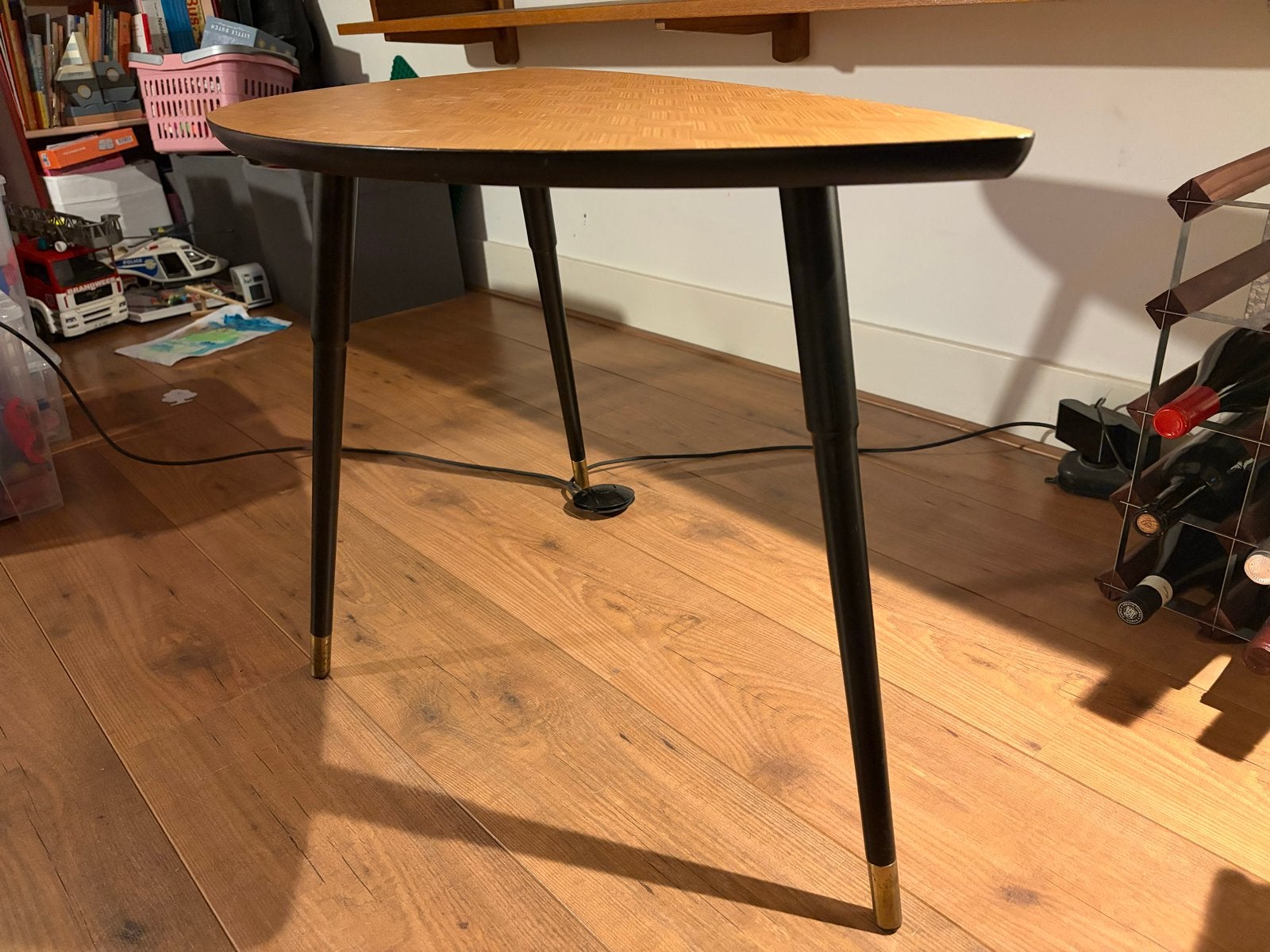 IKEA Lövbacken Bijzettafel ruit Patroon (2013 Repro), Huis en Inrichting, Gebruikt, 55 tot 75 cm, Overige vormen, Hout