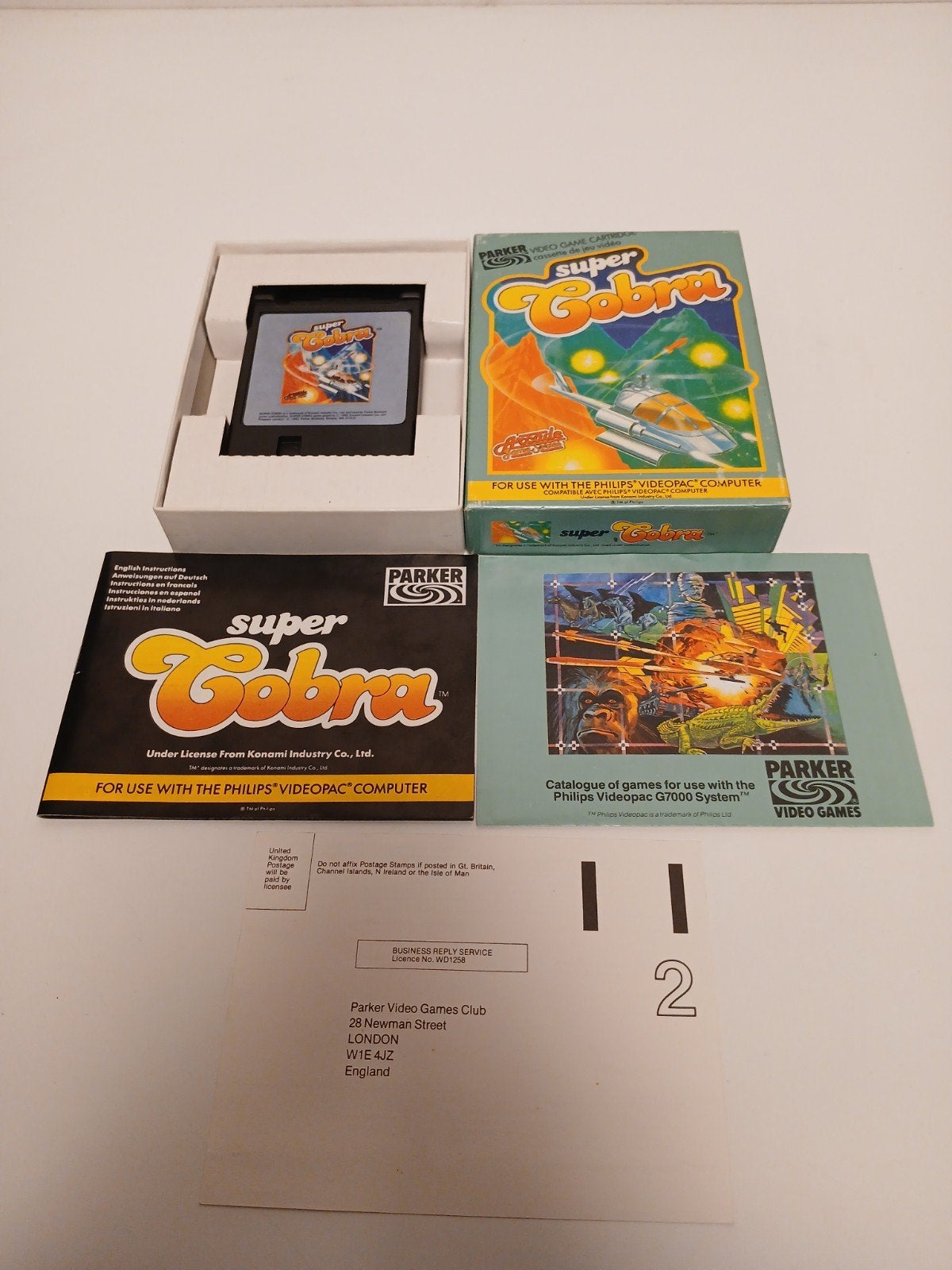 super cobra philips videopac compleet en zeer netjes, Computers en Software, Ophalen of Verzenden