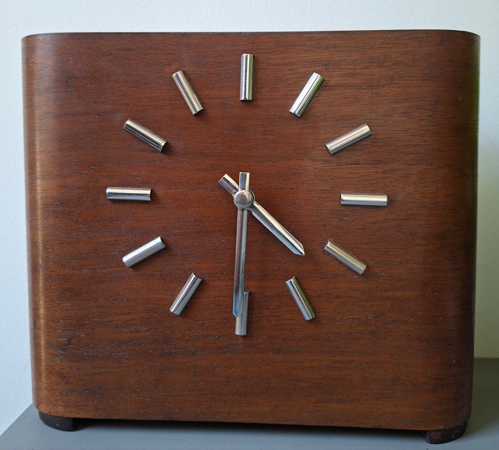 Art deco klok met spaarmogelijkheid, Ophalen of Verzenden, Gebruikt, Tafelklok