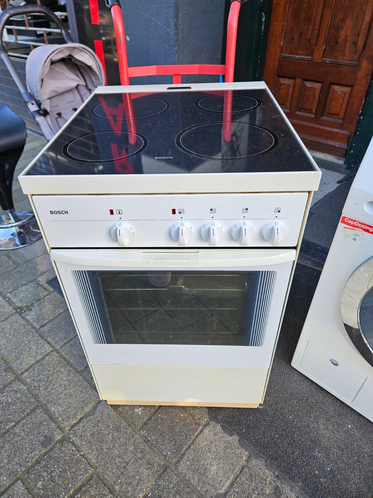 keramische fornuis, Ophalen, Gebruikt, Warmhoudplaat, Keramisch