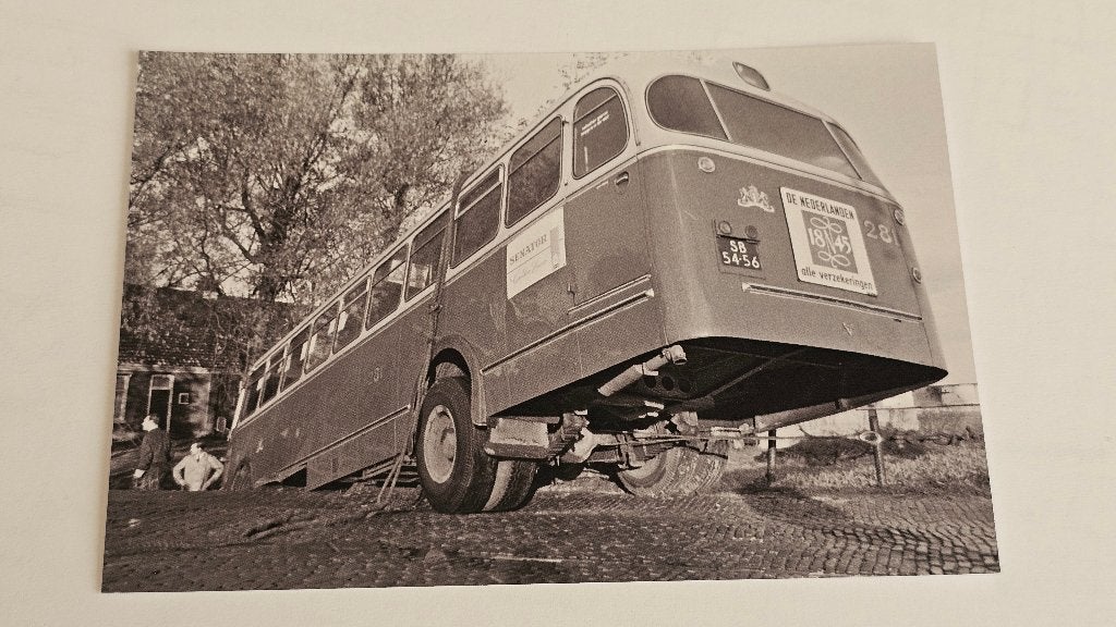 Foto BUS GVB Amsterdam 281 van de dijk gereden, Verzenden, Gebruikt, Bus of Metro, Overige typen