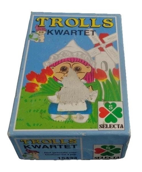 Russ Trolls Kwartet 1992 Vintage Selecta Kaartspel, Coolsingel 104, 3011 AG Rotterdam, Netherlands, Verzenden, Een of twee spelers