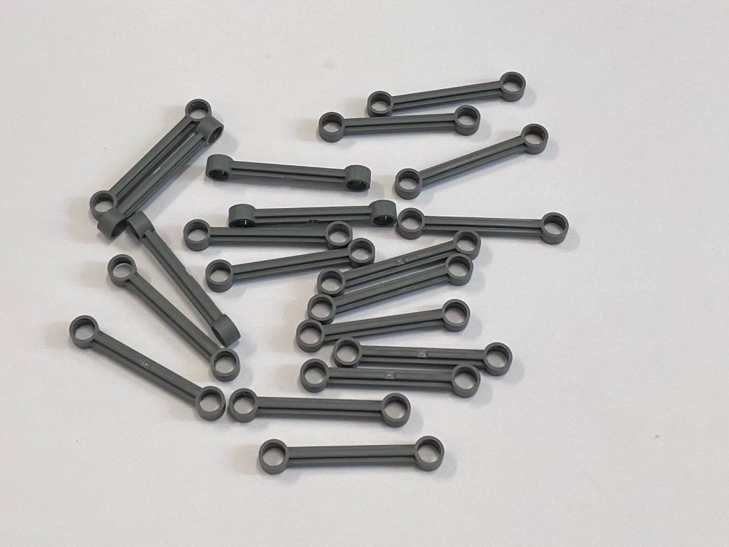Partij Lego 20x nieuwe donkergrijze Technic Links 1x6, Overige thema's, Lego, Nieuw, Ophalen of Verzenden