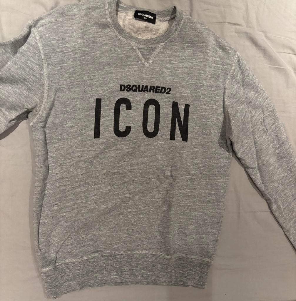 Dsquared trui, Ophalen of Verzenden, Zo goed als nieuw, Maat 46 (S) of kleiner, Grijs