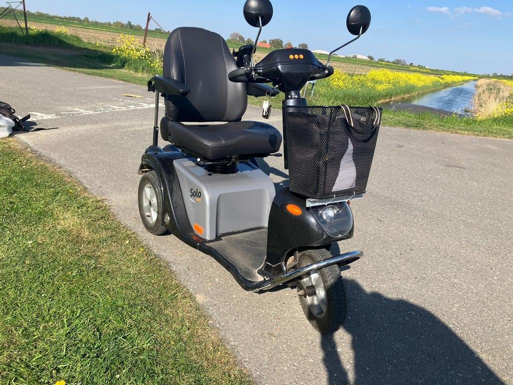 Solo scootmobiel met groot accupakket 25kmu topsnelheid, Ophalen, Elektrisch, Zo goed als nieuw, Solo