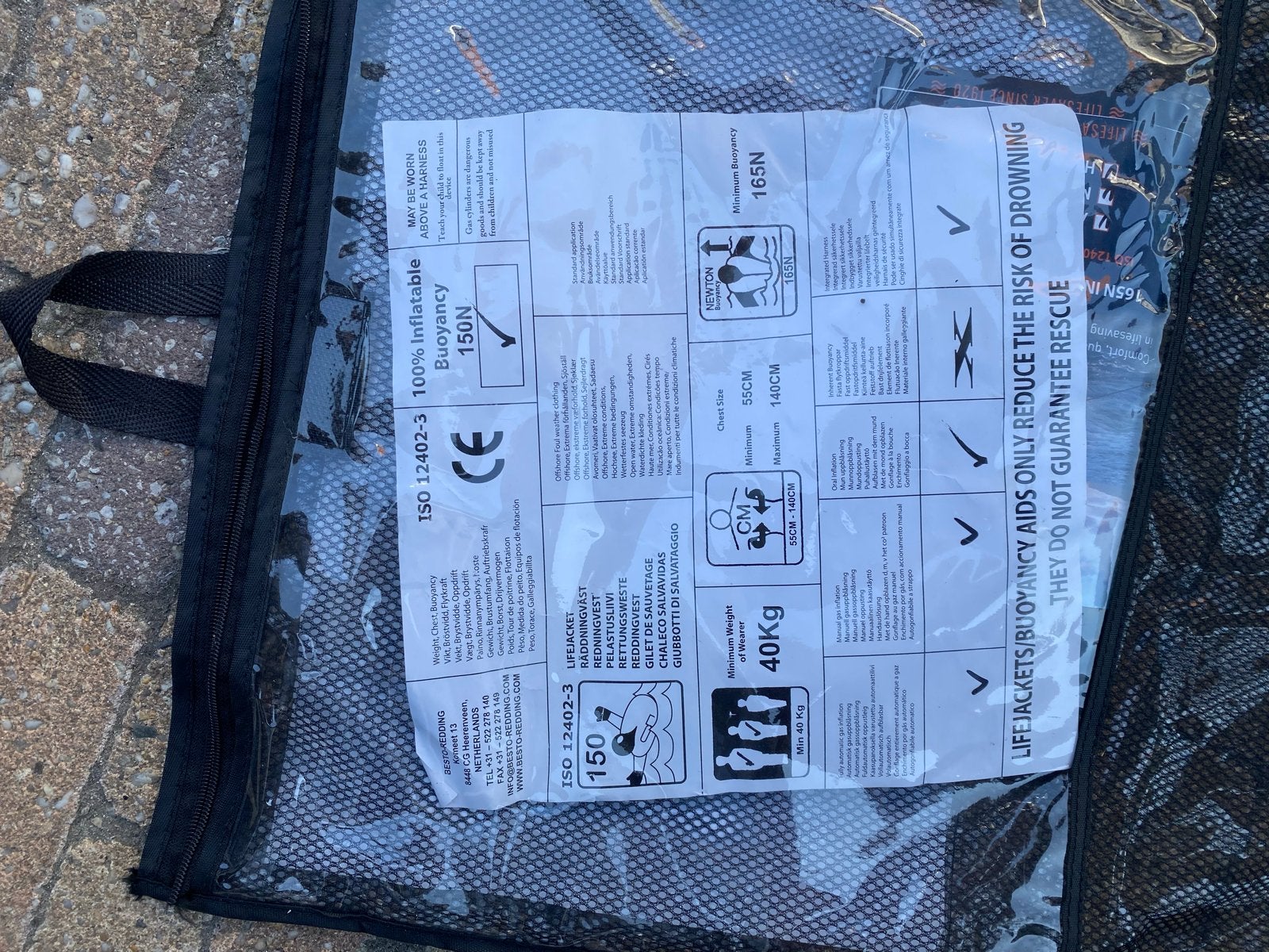 Besto Opblaasbaar Reddingsvest 150N - Secumar, Ophalen of Verzenden, Zo goed als nieuw, Overige typen