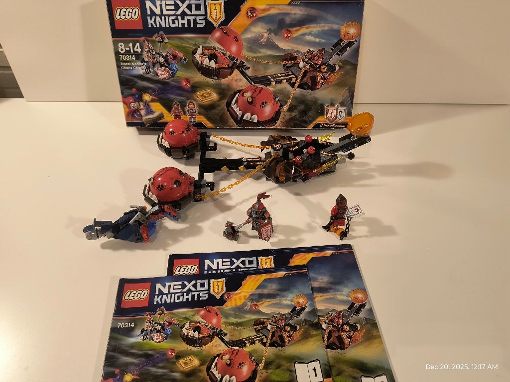 LEGO 70314 NEXO knights Beast Master's Chaos Chariot complee, Kinderen en Baby's, Speelgoed | Duplo en Lego, Lego, Ophalen of Verzenden