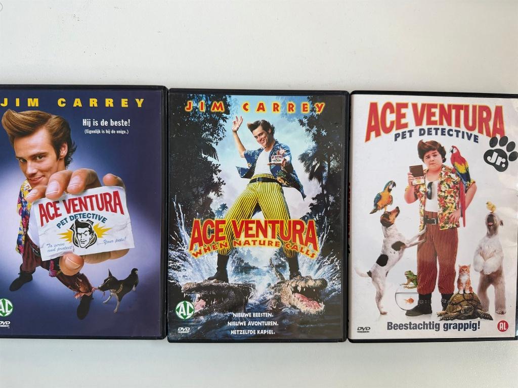 Ace Ventura Collectie (3 DVDs) Actie 5=4, Vanaf 16 jaar, Ophalen of Verzenden, Zo goed als nieuw, Actiekomedie