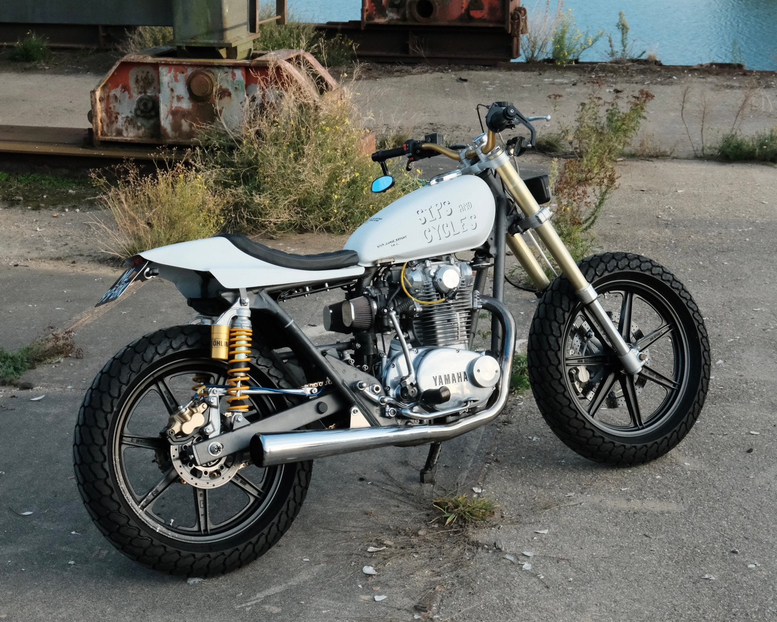 Yamaha XS650 flattrack 1977, 2 cilinders, Sportuitlaat, Motorrijbewijs A, Particulier