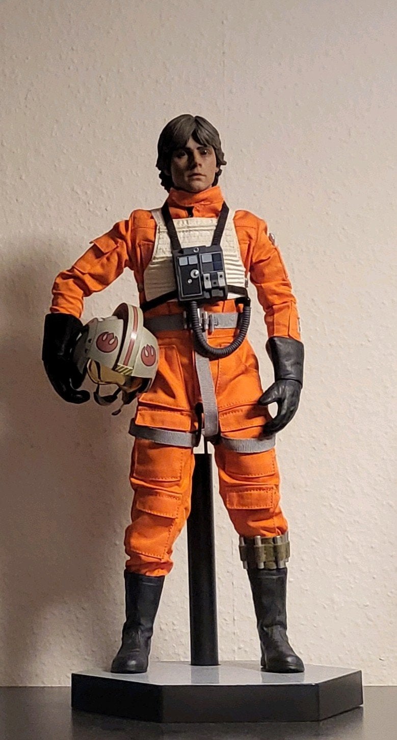 Star Wars Sideshow Luke Skywalker X-Wing Suit 1/6, Verzamelen, Ophalen of Verzenden, Zo goed als nieuw, Beeldje of Buste