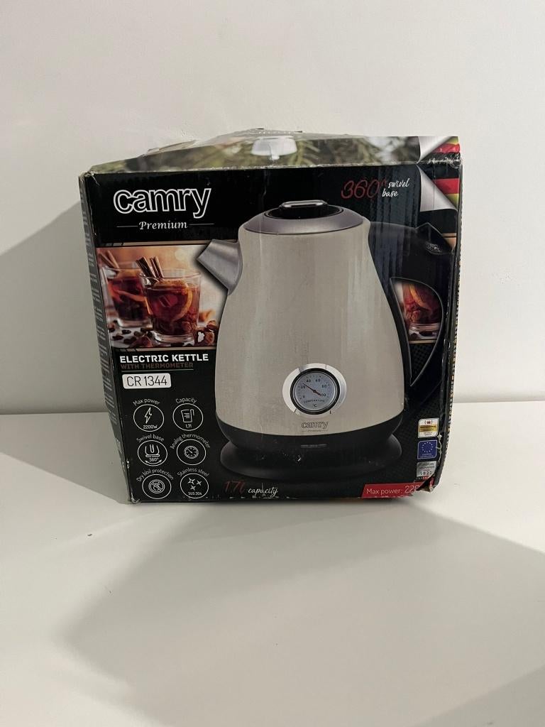 Camry CR 1344 - Elektrische waterkoker met thermometer - 1.7, -, Verzenden, 1 tot 2 liter, -