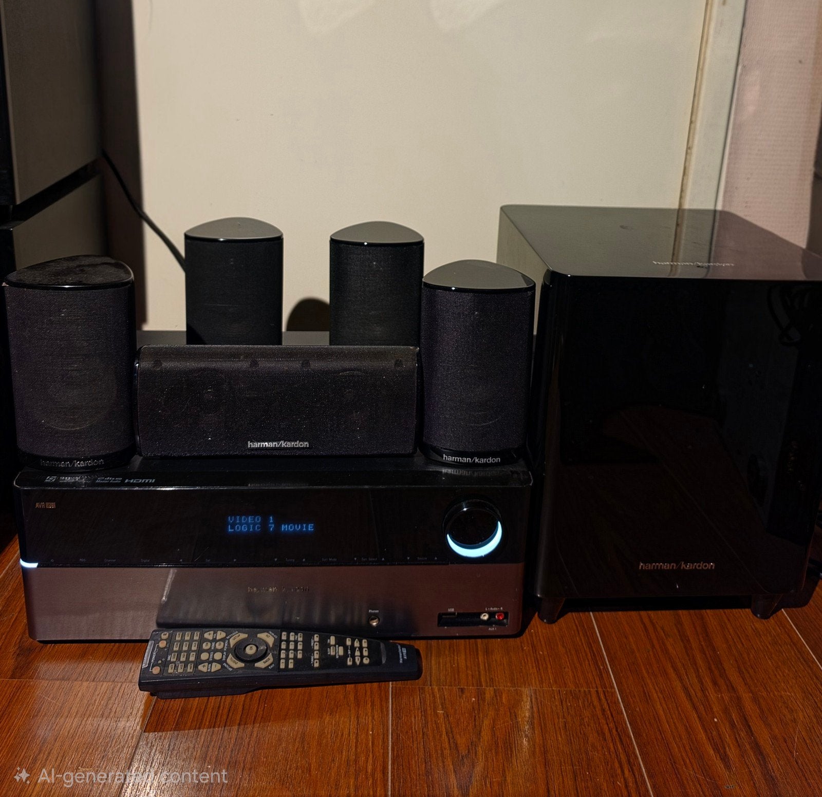5.1 Harman Kardon Home Cinema Set, Gebruikt, 70 watt of meer, 5.1-systeem, Overige spelers