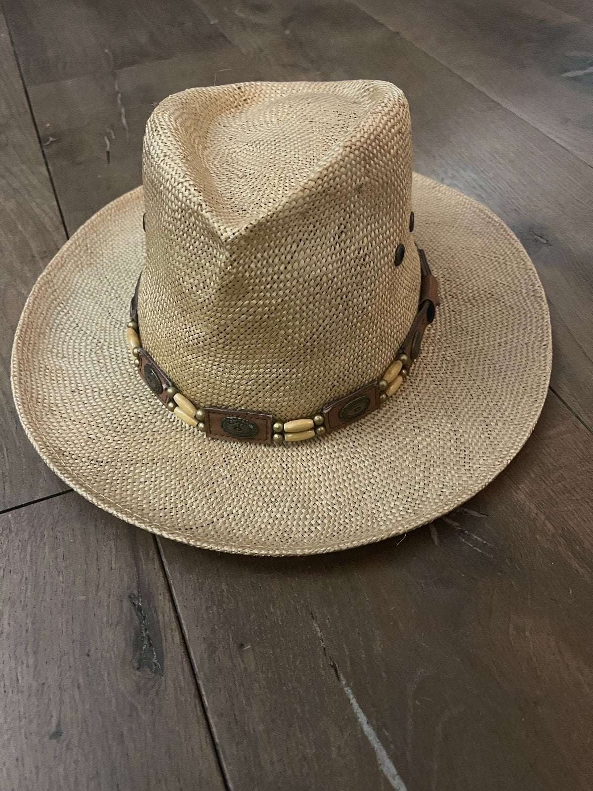 Stetson Kennett Bao Strohoed - Maat M, Kleding | Heren, Ophalen of Verzenden, Zo goed als nieuw, Hoed