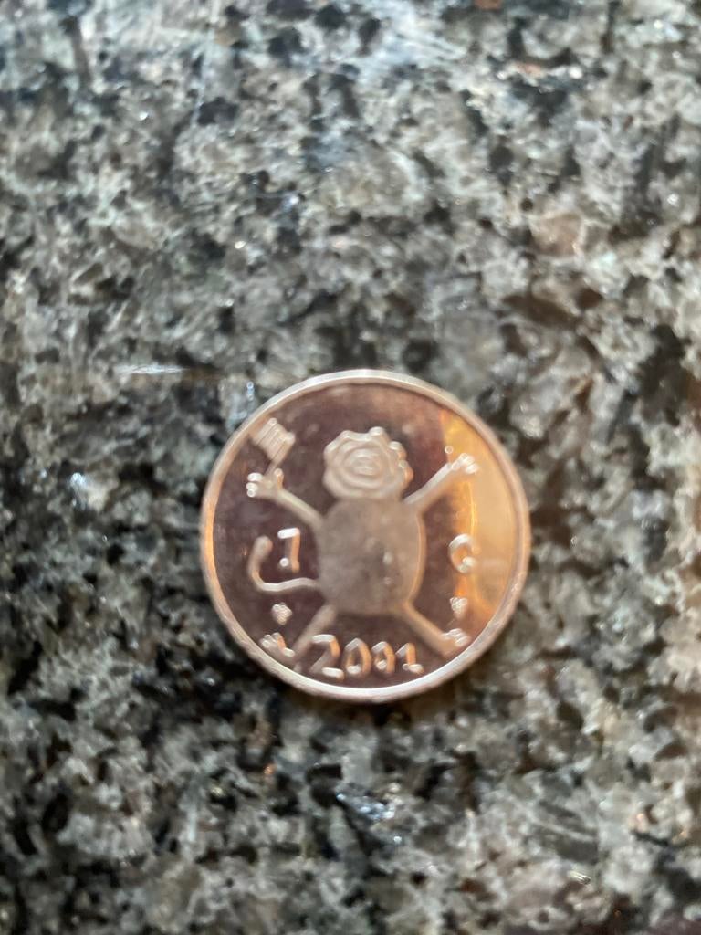 Zeldzame Nederlandse 2001 gilden met leeuw, Postzegels en Munten, Munten | Nederland, Ophalen of Verzenden, Koningin Beatrix, 1 gulden