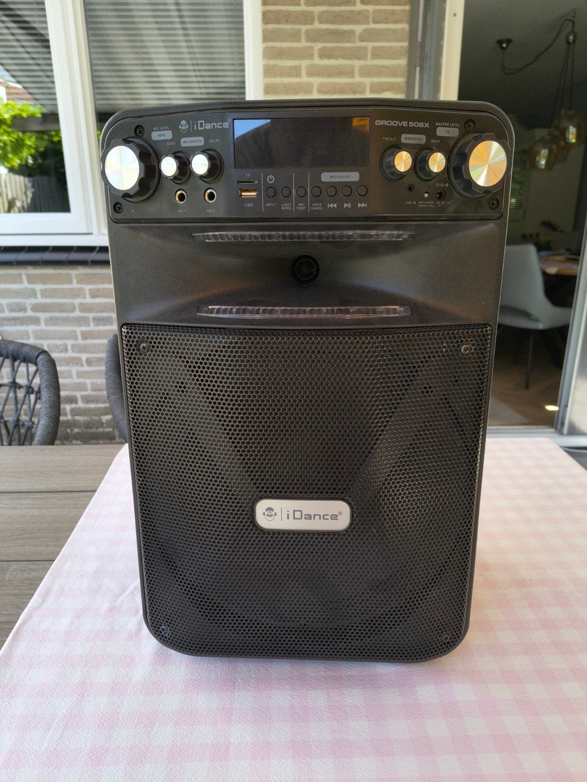 Karaoke set incl microfoon idance groove 508X, Ophalen of Verzenden, Zo goed als nieuw, Complete set