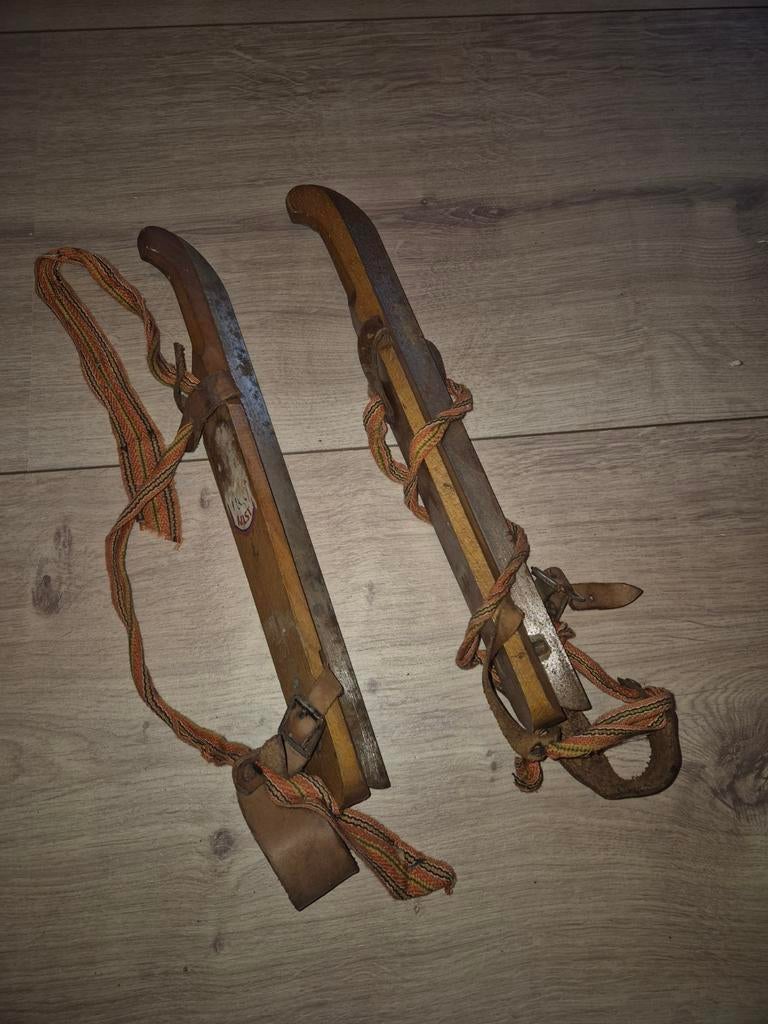 Antieke Friese doorlopers - Houten schaatsen, Sport en Fitness, Schaatsen, Gebruikt, Friese doorlopers, Overige merken, Ophalen of Verzenden