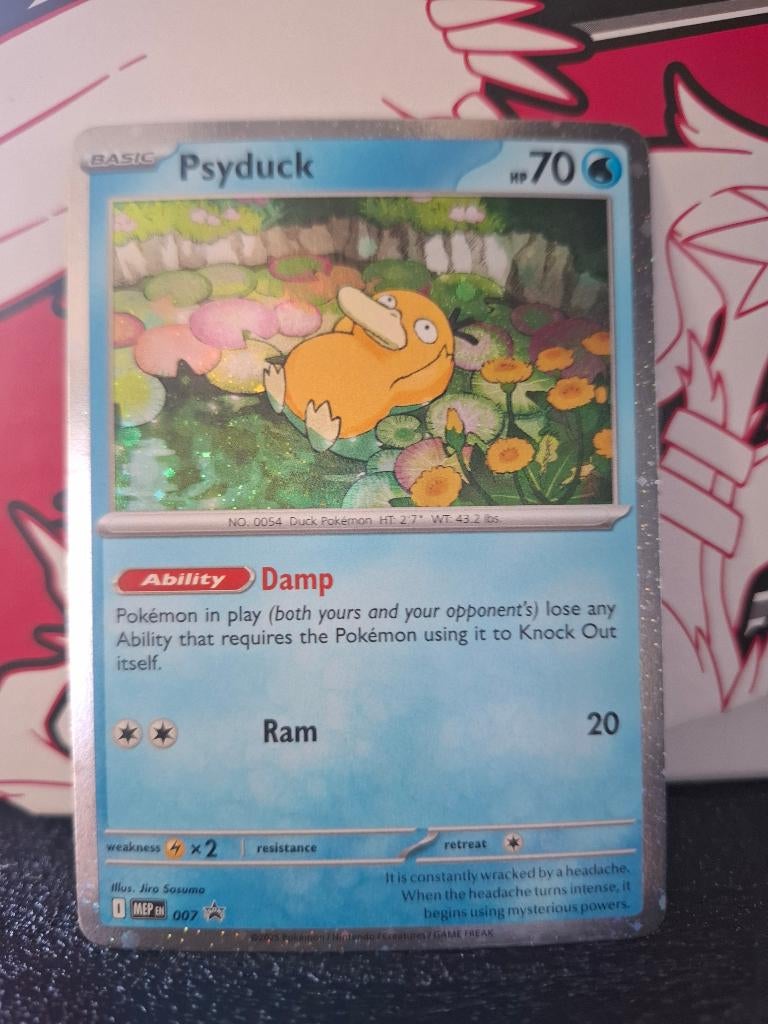 Pokemon Psyduck promo 007, Ophalen of Verzenden, Nieuw, Losse kaart