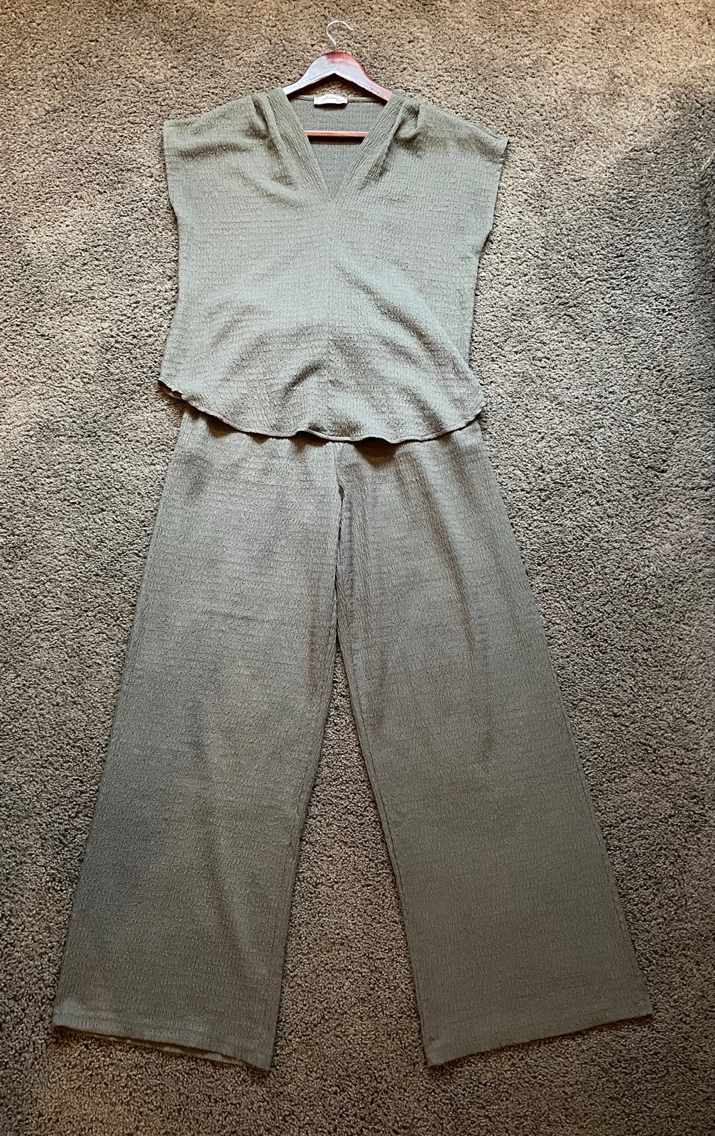 Comfortabele tweedelige set: top en broek, Ophalen of Verzenden, Zo goed als nieuw, Maat 38/40 (M)