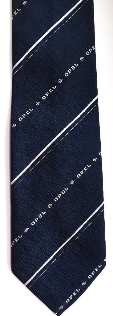 Opel stropdas, vintage nr. 2, Ophalen of Verzenden, Zo goed als nieuw, Blauw