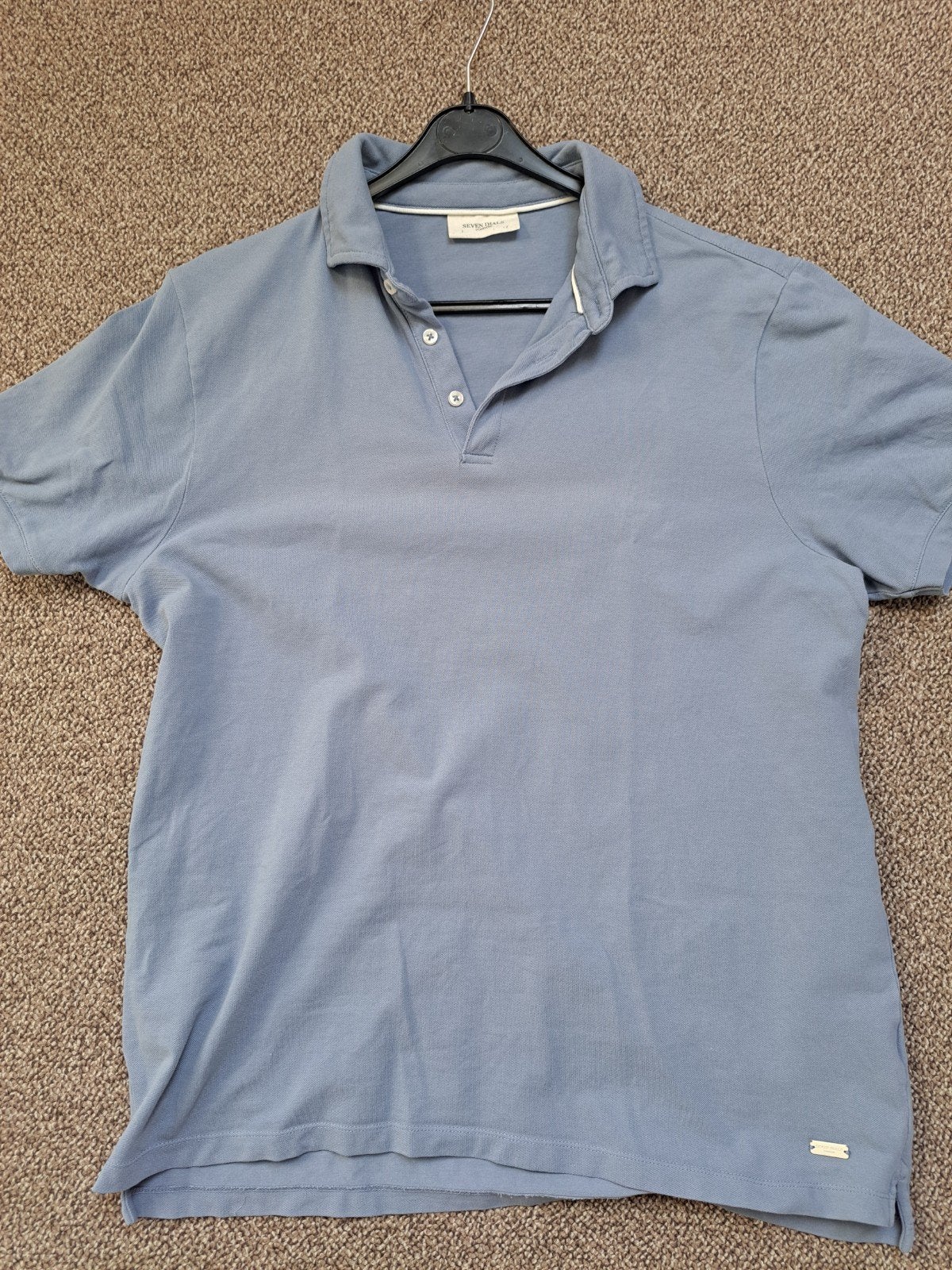 Seven Dials London Polo Shirt voor Heren - Maat L, Kleding | Heren, Polo's, Maat 52/54 (L), Blauw, Ophalen of Verzenden, Seven Dials London