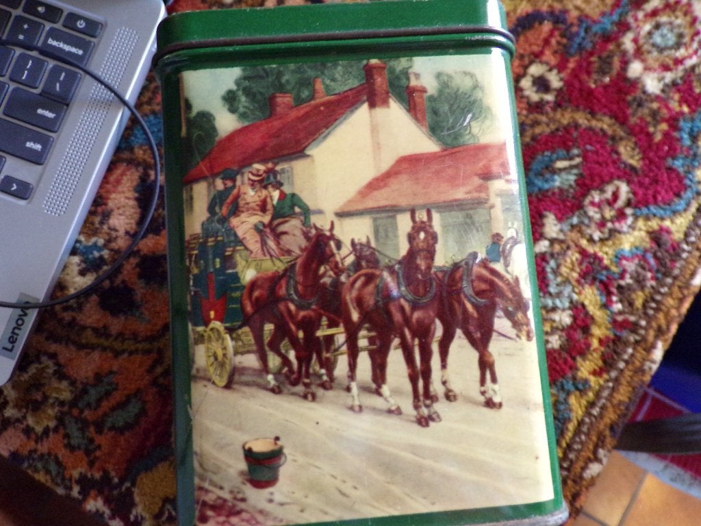 Vintage deGruyter blikje, Verzamelen, Blikken, Ophalen of Verzenden, Gebruikt, Koek(jes), Overige merken