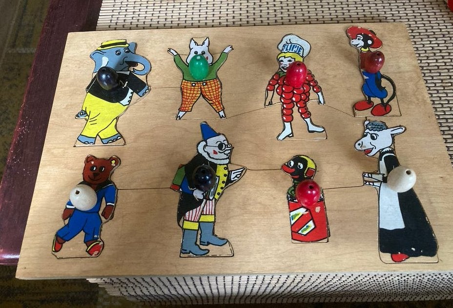 Vintage Flipje van Tiel puzzel, 2 tot 4 jaar, Gebruikt, Ophalen of Verzenden, Van hout