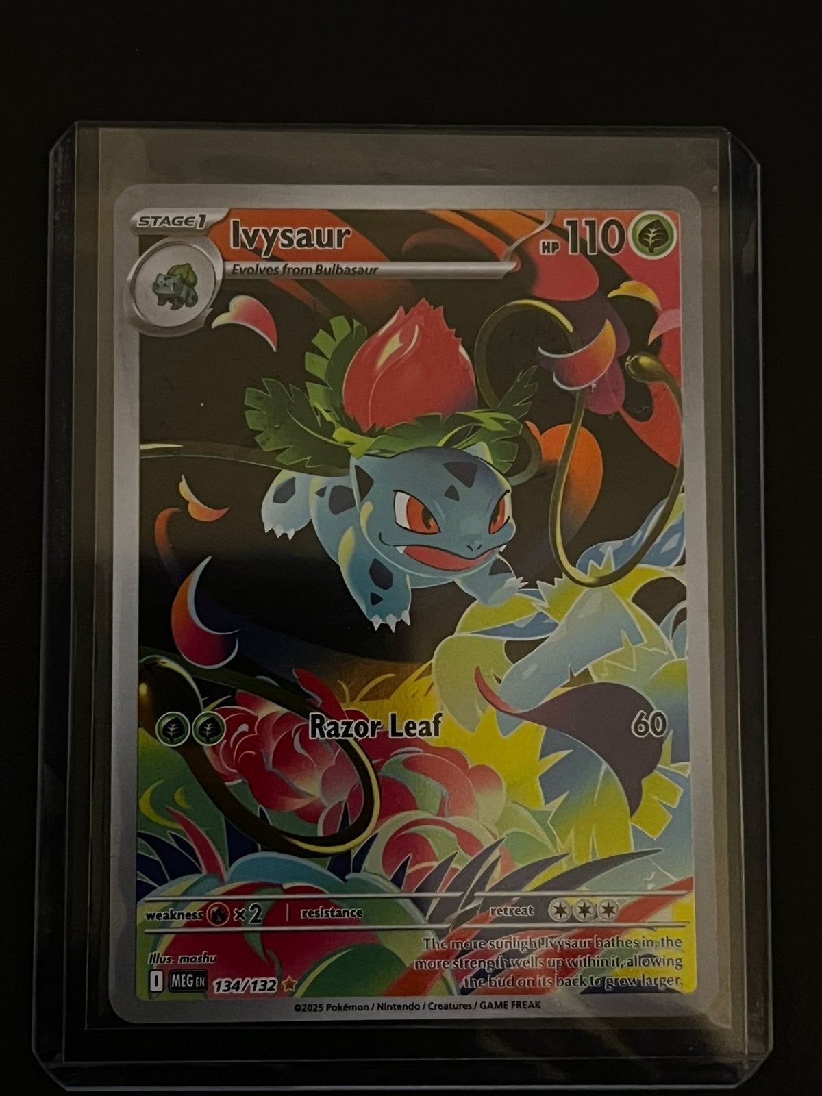 Ivysaur mega evolutions 134, Ophalen of Verzenden, Zo goed als nieuw