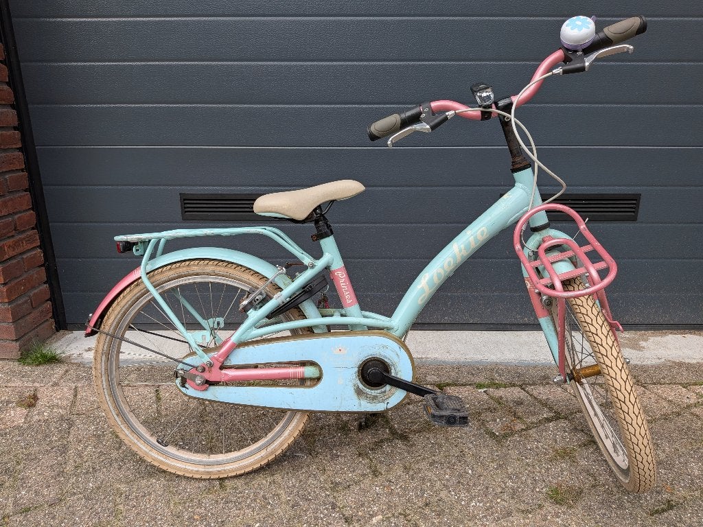 Meisjesfiets Loekie, Ophalen, Terugtraprem, Gebruikt, Loekie