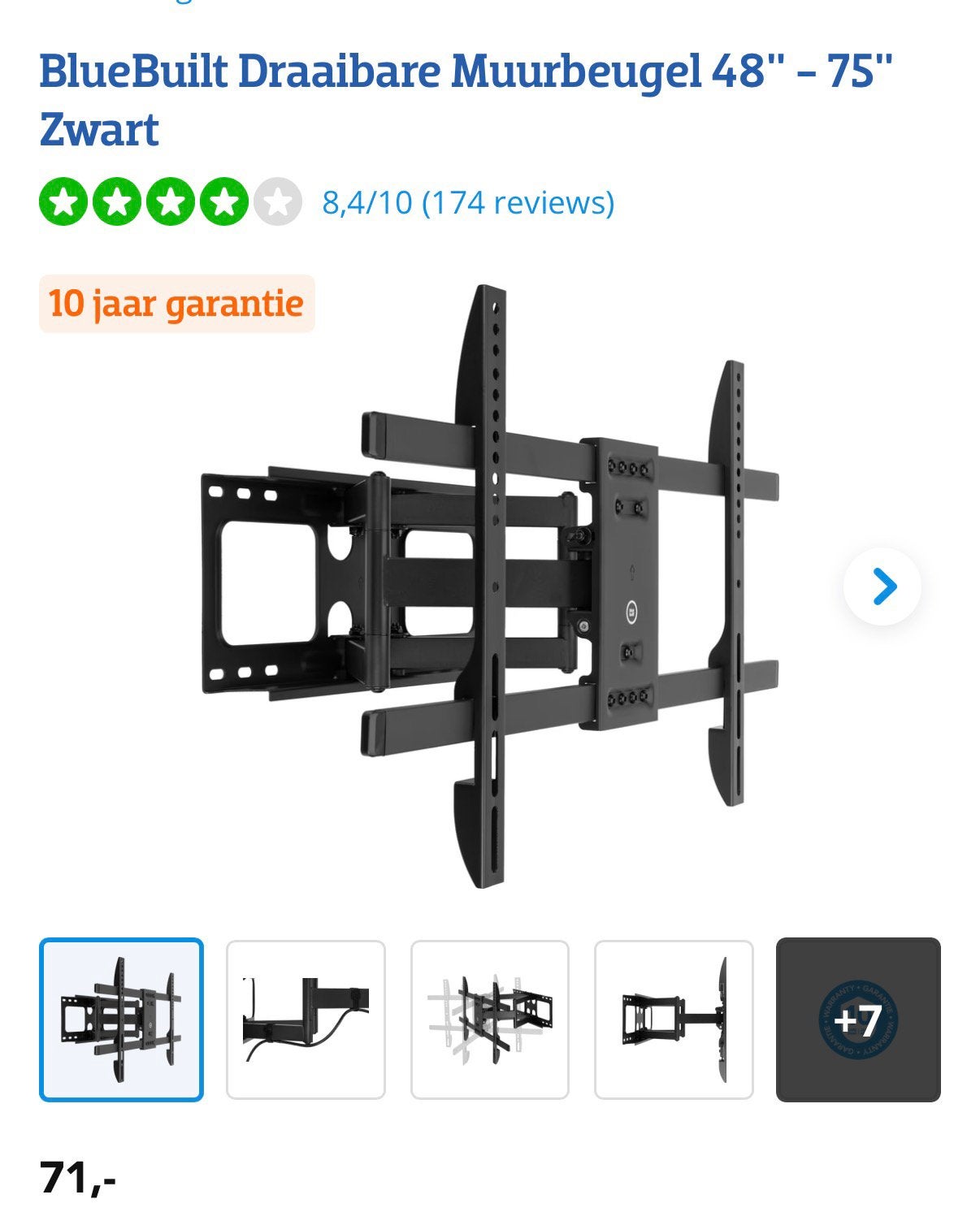 TV Beugel nieuw in verpakking, Audio, Tv en Foto, Televisie-accessoires, Ophalen of Verzenden, Nieuw