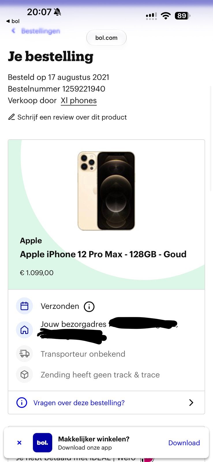 Foto 8 van Iphone 12 Pro Max Goud 128GB