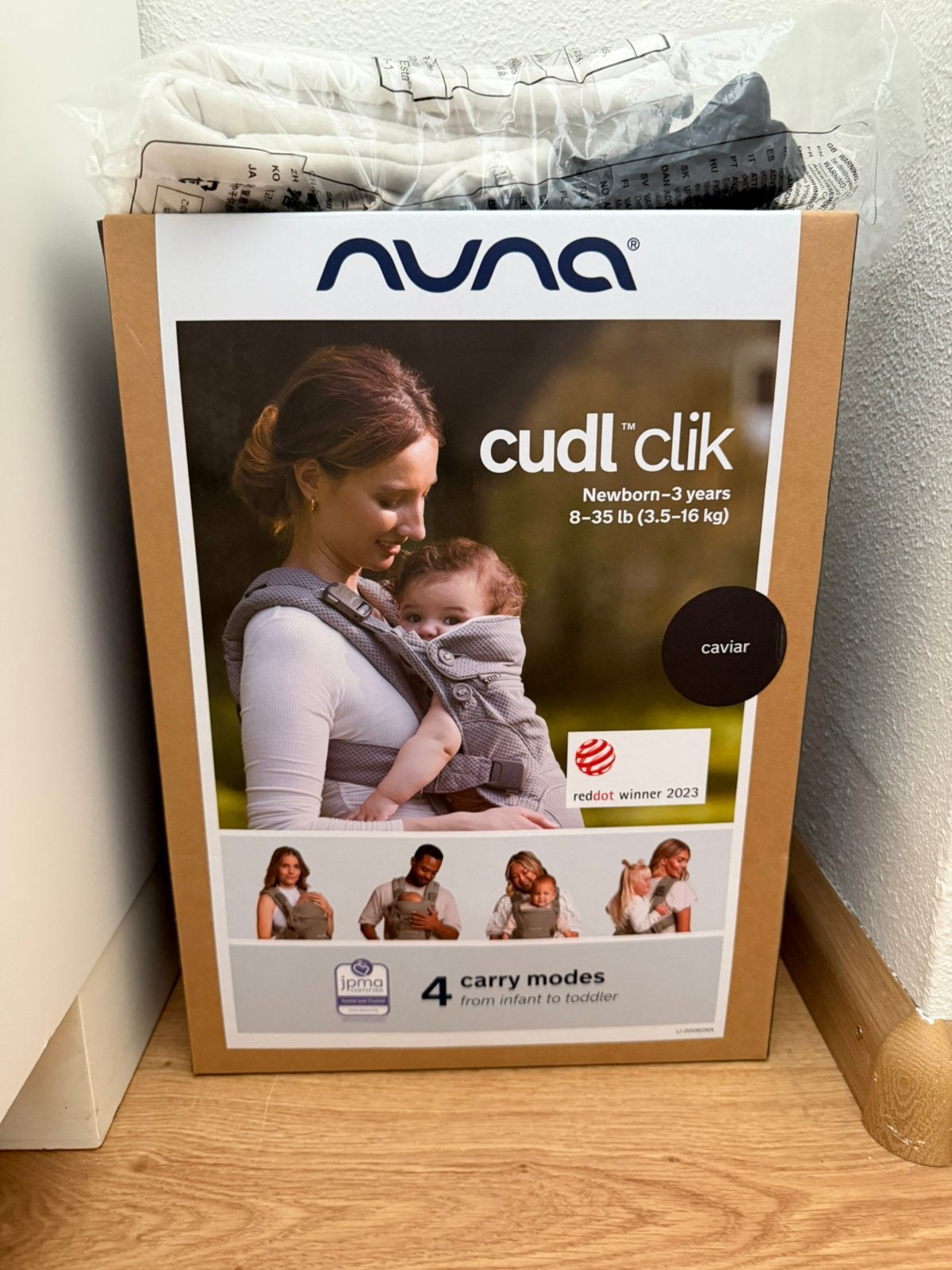 Nuna cudl clik draagzak NIEUW met kaartjes, Ophalen of Verzenden, Nieuw