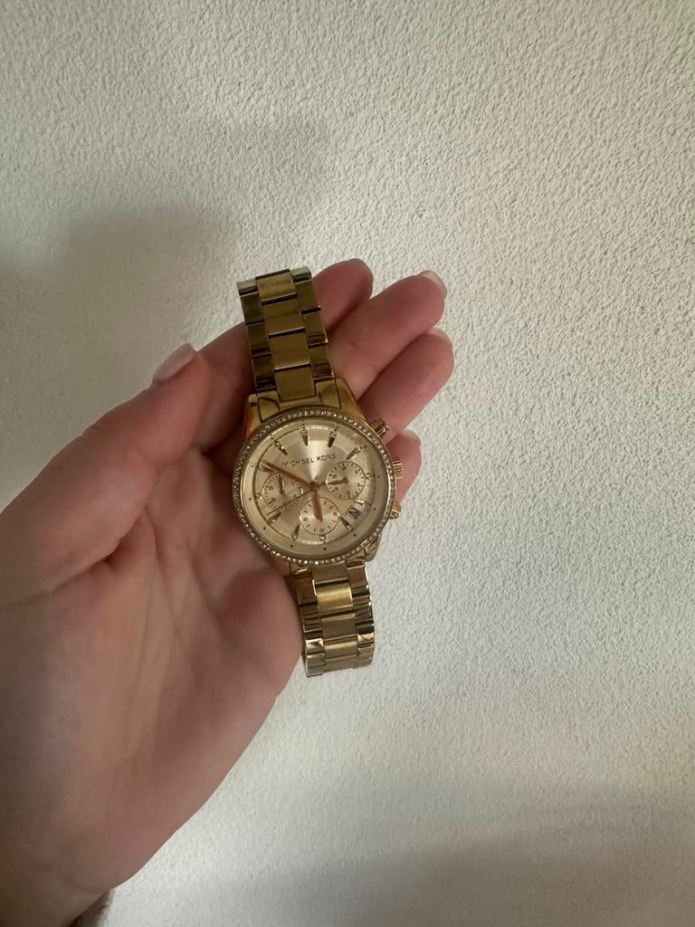 Michael kors horloge, Sieraden, Tassen en Uiterlijk, Horloges | Dames, Staal, Gebruikt, Polshorloge, Goud