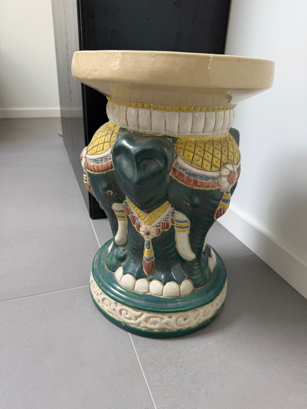 Vintage Franse plantentafel van olifant, Antiek en Kunst, Curiosa en Brocante, Ophalen of Verzenden