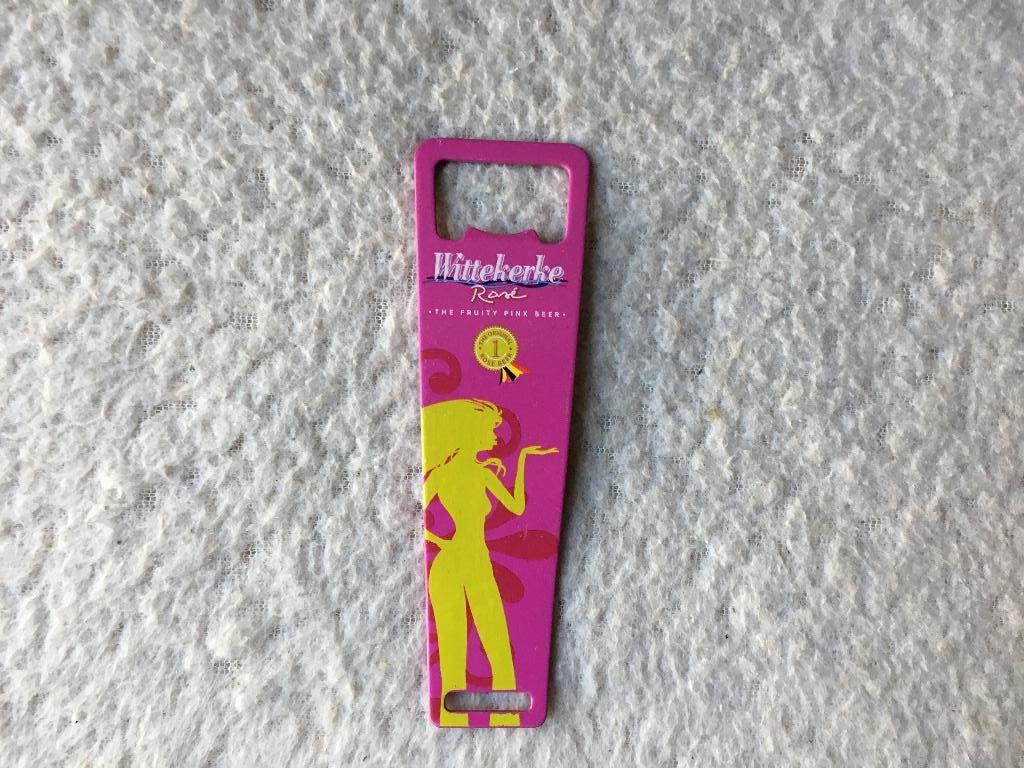 bier opener Wittekerke rose the fruity pink beer met vrouw, Verzenden, Nieuw, Flesopener, Overige merken