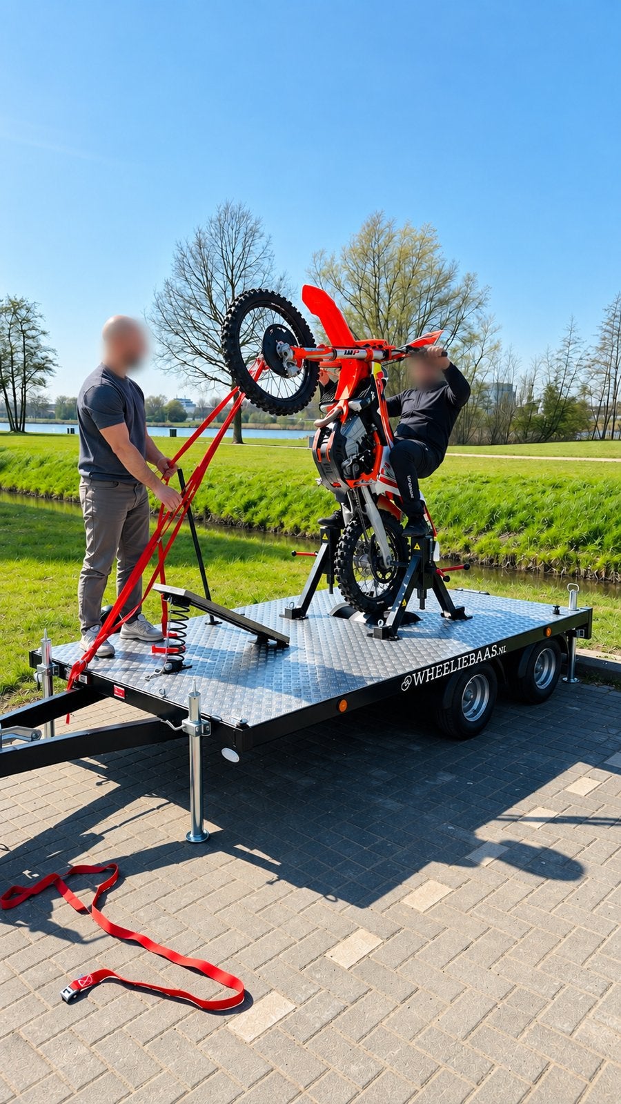 UNIEK Wheeliebaas Wheeliemachine compleet bedrijfconcept, Zakelijke goederen