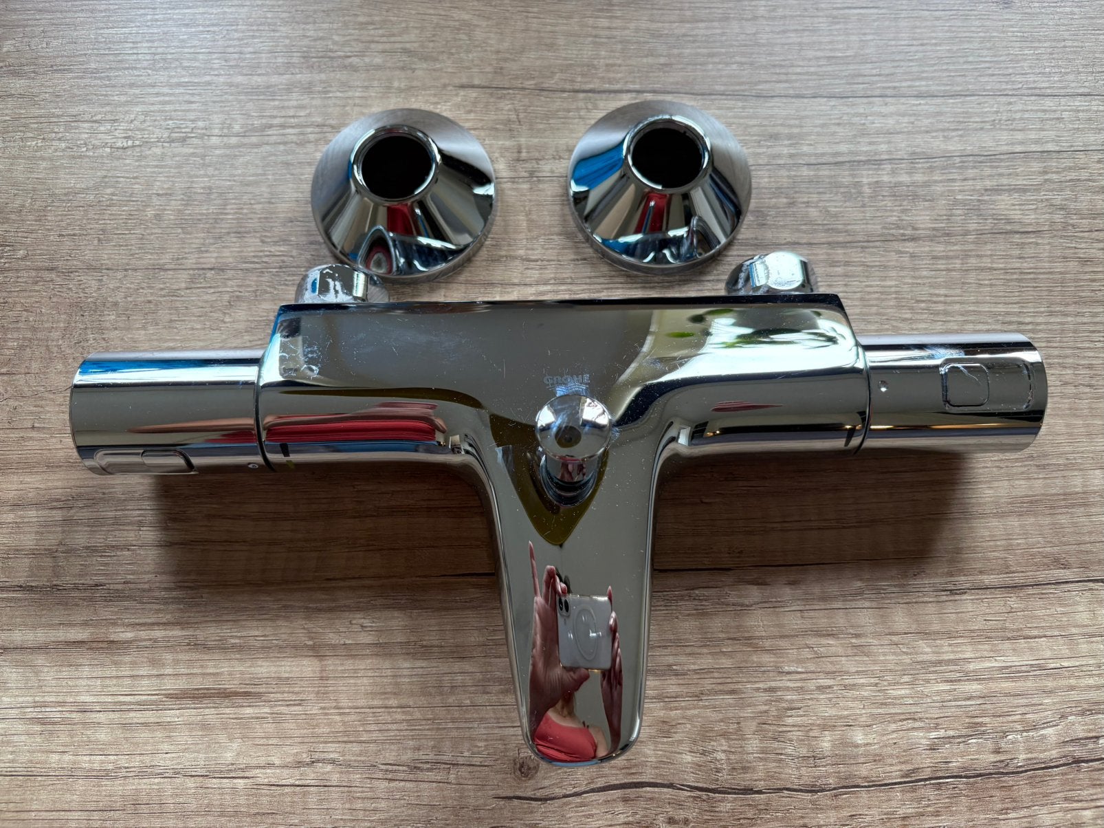 Grohe Precision Trend Thermostatische Badmengkraan Chroom, Ophalen, Zo goed als nieuw, Chroom, Kraan